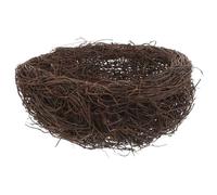 Beavorty Nid D’Oiseau Décoratif en Rotin Naturel Fait Main Diamètre 20 Cm Nid Artificiel Polyvalent pour Décoration Jardin Accessoire Photo et Habitat Oiseaux Décoration de Réaliste