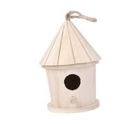 Beavorty Nid Oiseau Créatif Forme De Tour pour Oiseaux Intérieur Et Extérieur Accessoire Moderne pour Et Salons Couleur Jaune