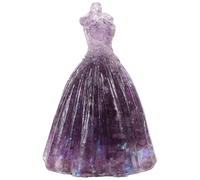 Beavorty Ornement Cristal de Robe de Mariée, Sculpture Décoration de Table Mariage, Pièce Maîtresse Artisanale en Verre pour Décoration Romantique et Fête, Présent Saint-Valentin