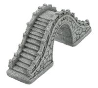 Beavorty Ornement Micro-paysager Pont en Pierre Simulée Haute Arche 1 Pièce Décoration D’intérieur Décoration de Maquette pour Bonsaï et Jardin Miniature Réaliste en Grès