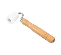 Beavorty Outil de Pose de Papier Peint avec Manche en Bois, Rouleau de Pression Manuel Pom 12 Cm, Rouleau Plat à Roulement pour Maroufler Papier Peint et Vinyle Lisse, Outil Multifonction