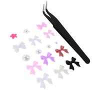 Beavorty Outils De Nail Art Avec Stickers Nœuds Pour Ongles Décorations Nœuds En Forme De Noeud Et Breloques Plates Pour Embellir Vos Ongles Accessoires De Manucure