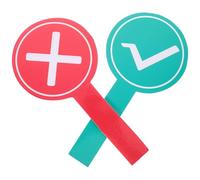 Beavorty Outils Participation Oui Non Tableau Blanc Portable en Mousse Double Face 15X30 CM pour Retour Instantané en Classe 2 Unités