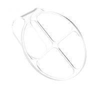 Beavorty Palette Cosmétique Acrylique Transparente Ronde 4 Compartiments Portable Outil de Maquillage Artistique pour Nail Art Usage Professionnel et Personnel