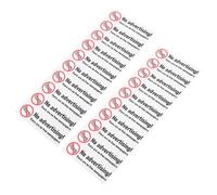 Beavorty Panneau Adhésif pour Boîte aux Lettres en Pvc Blanc, 20pcs, Résistant aux Intempéries, Prévention du Courrier Indésirable, pour Usage Extérieur et Bureau