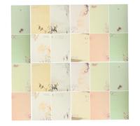 Beavorty Papier à Lettres 80 Feuilles Vintage Style Chinois, Décor Aquarelle, 10 Motifs Différents X 8 Feuilles, Papier à Écrire pour Calligraphie, Lettres, Invitations, Fournitures