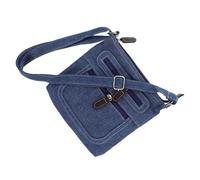 Beavorty Paquet Bandoulière Carré en Jean Fermetures Éclair Multiples Pratiques, Paquet Décontracté pour Femme, Sorties Quotidiennes et Rendez-Vous, 23 X 23 CM