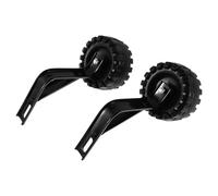 Beavorty Paquet de 2 Stabilisateurs pour Vélo Garçon et Filles 16 Pouces Universels, Roues d'apprentissage Noires Réglables pour Accessoires Vélo, Petites Roues de Formation Sécurisées