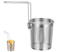 Beavorty Passoire Inox à Pâtes Tamis Maille Fine Panier à Nouilles Rigide Accessoire Cuisine pour Égouttage Rapide Panier de Cuisson pour Repas Quotidiens