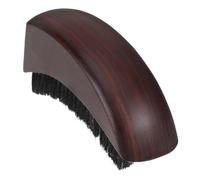 Beavorty Peigne à Barbe Dur Coupe De Cheveux Coiffeur Cheveux Souples Fournir Femme Homme Barbe Balayer Accessoire Pinceau à Barbe Pour Les Hommes Brosse à Barbe Plumeau Vague Brown Poils