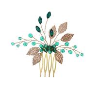 Beavorty Peigne À Cheveux En Diamant Pour Mariée Élégant Chapeau Fascinateur Design Feuille Pour Mariage Et Soirée