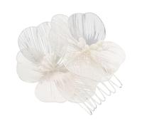 Beavorty peigne à pétales housse de canapé housse de prise décoration fille accessoire de mariage accessoire chic accessoires de cheveux de mariée couvre-chef de mariage Matériau mixte