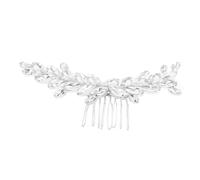 Beavorty Peigne De Mariée Peigne à Cheveux Pour Femme Broche De Cheveux Peignes à Cheveux De Mariée Pinces à Cheveux De Mariée Accessoire De Peigne à Cheveux Perceuse De Marquise Silver