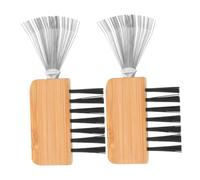 Beavorty Peigne de Nettoyage Cheveux 2 Pièces Format Compact pour Brosses à Friser et Porte-tige Ikebana Usage Maison Salon Voyage