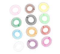 Beavorty Peigne Extensible Circulaire Complet 12Pcs en Propylène Antidérapant pour Perruques et Accessoires de Coiffure Peigne Flexible pour Usage Personnel et Salon