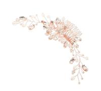 Beavorty Peignes À Cheveux De Mariée Strass En Cristal Ensemble De Pièces De Cheveux De Mariage Polyvalentes