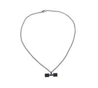 Beavorty Pendentif Haltère Collier Haltères Collier Couple Collier Couple Collier Mouvement Collier Dessin Animé Collier Femme Collier Série Fitness Collier Plage Noir