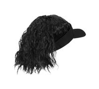 Beavorty Perruque De Casquette De Baseball Queue De Cheval Synthétique Fausse Queue De Cheval Casquette Femme Noir Fil Haute Température
