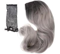Beavorty Perruque Longue Ondulée Colorée Bouclée Noire Ombrée Grise Pour Femme Cosplay Anime Soirée Quotidien