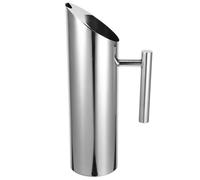 Beavorty Pichet à Jus de Fruits 1,5l en Acier Inoxydable Résistant, Carafe à Eau Multifonction pour Boissons Froides, Jarre à Eau au Corps Droit pour Maison et Bar