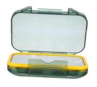 Beavorty Pilulier de Voyage Double Couche Transparent Compartiments pour Personnes Âgées Grand Volume Étanche et Anti-humidité Organisateur de Compact et Portable