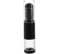 Beavorty Pinceau à Fond de Teint Rechargeable avec Flacon Intégré, Brosse à Poudre Compacte en Fibres Noires pour Blush, Outil de Maquillage Portable, pour Voyage et Retouches, Nettoyage