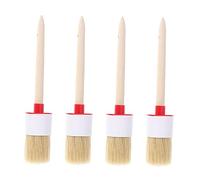 Beavorty Pinceau à Poils De Sanglier 20mm pour Barbecue 4 Pièces Pinceau à Peinture à l'huile Manche en Outil Cuisine pour Grillades Et Pâtisserie