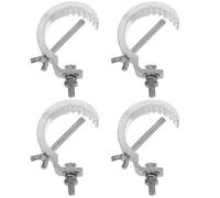 Beavorty Pinces de Fixation en Alliage d'Aluminium 4 Pièces Crochets Épaissis pour Éclairage Scénique, Adaptées aux Structures Métalliques et Installations de Concerts