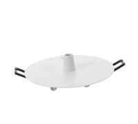 Beavorty Plafonnier Suspendu en Métal Blanc, Plaque de Recouvrement de du Plafonnier, Module LED et Chandelier, Base Encastrée Ronde et Plate, Maintien de la Ligne du Plafond pour