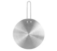 Beavorty Plaque Adaptateur Induction en Acier Inoxydable Poignée Détachable, Diffuseur de Chaleur pour Ustensiles Cuisine et Casseroles en Céramique, Compatible Cuisinière Électrique et