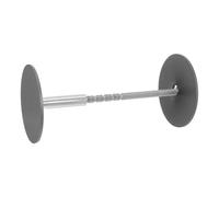 Beavorty Plaque de Recouvrement de Trou de Porte en Acier Inoxydable Gris pour Porte Épaisseur 40-127 Mm Cache-trou de Serrure Rond Bouchon de Sécurité Réparation Trou Serrure Outil