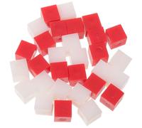 Beavorty Plastique Jeu de Cubes Mathématiques 30 Pièces | Visualiser les Concepts Mathématiques, Activités en Classe la Maison, Sécurisé et Solide