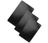 Beavorty Plateau en Alliage D'aluminium Noir de Décongélation Rapide 3pcs Conduction Thermique pour Viande et Steak Haché pour Usage Quotidien Cuisine