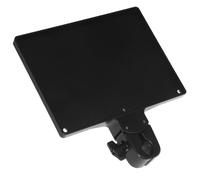 Beavorty Plateau pour Pied de Microphone Noir, Support Ajustable Bords Surélevés Anti-roulement, Stable et Compatible pour Streaming en Direct, Karaoké et Concerts, Accessoire Pratique