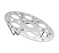 Beavorty Plateau Vapeur en Acier Inoxydable Sus304 Support Rond à 7 Trous Panier Vapeur Pliable de Légumes et Œufs Accessoire la Cuisine Multifonction pour Casserole et Cuiseur Électrique