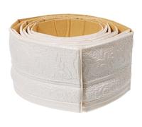Beavorty Plinthe Murale Auto-adhésive en Mousse 3d Blanche 2,3 M X 7,8 Cm, Moulure de Plinthe Adhésive Résistante à L’eau Chocs, Bordure Décorative pour Murs et Sols, Rénovation Habitat