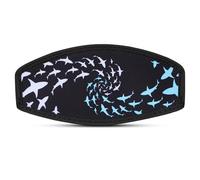 Beavorty Plongée avec Tuba Anti-buée Double Couche, Sangle de Tête Réglable Anti-nœuds, Couvre-Sangle Protecteur pour Natation, Plongée et Snorkeling, Accessoire Sécurité Plongeurs