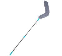 Beavorty Plumeau Télescopique en Microfibre Lavable Manche en Acier Inoxydable, Nettoyeur de Poussière Réutilisable Nettoyage sous Tables et Meubles