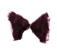 Beavorty Plush Cat Ear Hair Clips Adorable Fluffy Headwear for Halloween Costume Parties and Cosplay Comfortable Accessory for Adults and Children