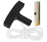 Beavorty Poignée de Démarrage pour Tronçonneuse Corde Résistante, Poignée Ergonomique en Polyester et Fer, Accessoire de Cordon de Traction Compatible Tondeuse à Gazon et Débroussailleuse,