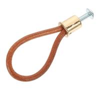 Beavorty Poignée de Porte en Corde de Cuir Souple, Tirette Rustique Dorée, Petite Poignée Tressée Originale pour Armoire, Tiroir et Commode, Adaptée pour Meubles D’intérieur, Style Vintage