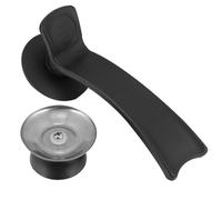 Beavorty Poignées de Couvercle Universelles pour Casserole 6 Pièces en Plastique Noir Vis Métal, Design Ergonomique et Fonction de Rangement Pratique pour Ustensiles Cuisine