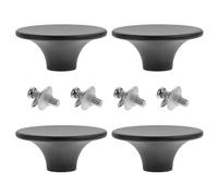 Beavorty Poignées Universelles Lot de 4 pour Couvercles de Casseroles et Poêles, Boutons en Bakélite Résistante, Anti-Brûlure, Adaptées pour Batterie Cuisine et Marmites