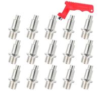 Beavorty Pointes D'athlétisme en Acier 32 Pièces Clé de Démontage, Crampons pour Chaussures de Sprint, Saut en Longueur et Golf, Accessoires pour Piste de Course Extérieure