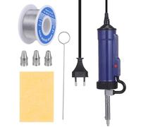 Beavorty Pompe à Dessouder Électrique sous Vide Ventouse, Buses Interchangeables, Outil de Dessoudage Portable pour Circuits Imprimés, Adapté la Réparation Électronique Retrait d'Étain,