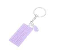 Beavorty Porte-clés Clavier Souris Mini Accessoires clé USB décorative Petit Porte-s Clavier Joli e-s Mini breloque et Souris Joli e-s technologique Alliage