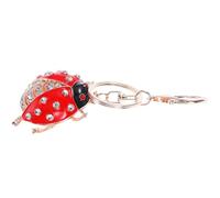 Beavorty Porte-clés en Métal Motif Libellule à Sept Points, Accessoire de Paquet et Décoration Voiture, Pendentif Suspendu Multifonctionnel pour Homme et Femme, Présent Original et Créatif