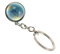 Beavorty Porte-Clés Globe Terrestre 3D En Métal 3.11 Pouces Accessoire Créatif Pour Clés Sac Téléphone Souvenir Cadeau Voyageur