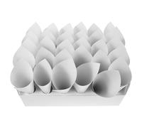 Beavorty Porte-Cornets à Confettis de Mariage en Papier avec 30 Cornets, Boîte à Confettis Blanche avec Design Pratique pour Réceptions et Banquets