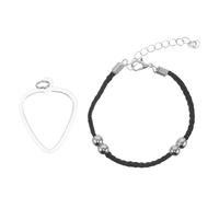 Beavorty Porte-médiators Miniature en Plastique pour Guitaristes, Collier de Rangement de Cœur avec Bracelet, Étui Compact pour Médiators, Accessoire Pratique pour Guitare et Basse,